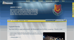 Desktop Screenshot of abony.hu
